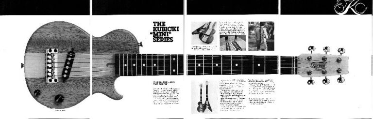 The Arrow and Express mini guitars catalog