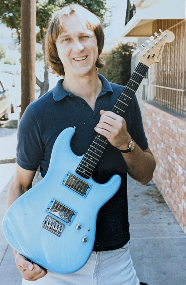 Phil holding John Fogerty’s Baby Blue